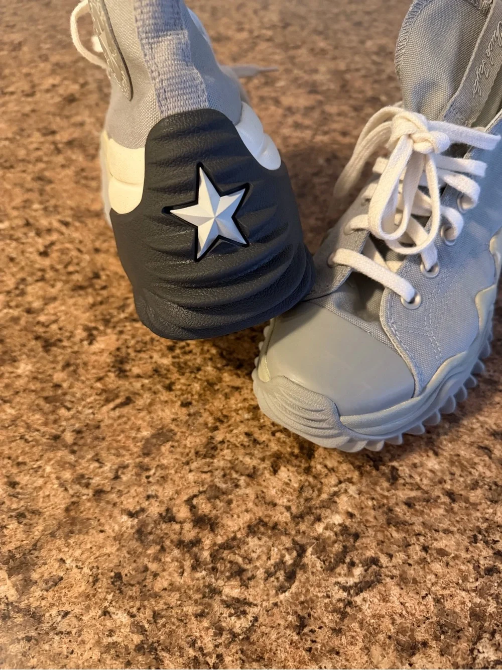 CONVERSE RUN STAR MOTION CX PLATFORM Womens  High-Top Gray Sneakers(9.5) - Picture 6 of 10